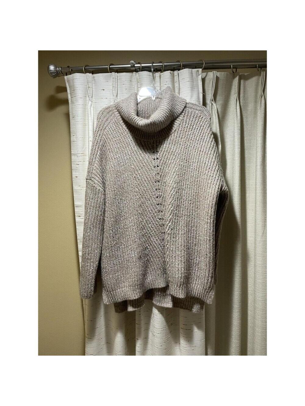 Women’s Time And Tru Knitted Beige Sweater Warm Beige XL X-Large (16-18)